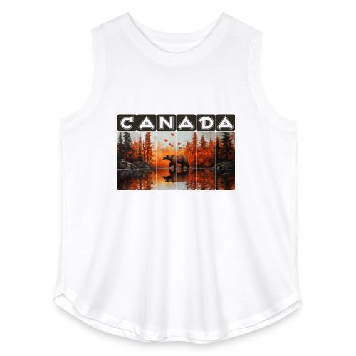 Canada Wilderness Art - Women's Curvy Relaxed Tank Top