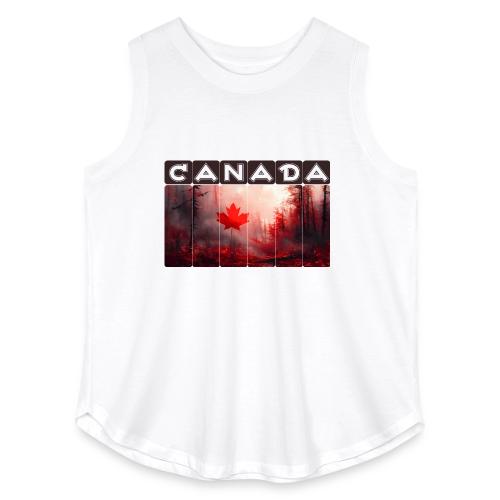 Canada Nature Vibes - Women's Curvy Relaxed Tank Top