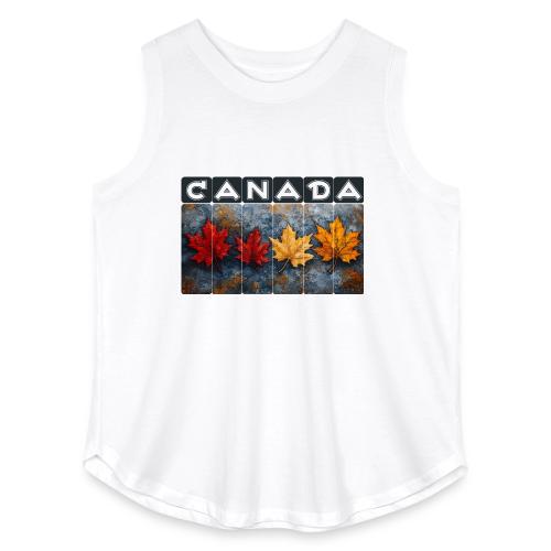 Colorful Canada Style - Women's Curvy Relaxed Tank Top