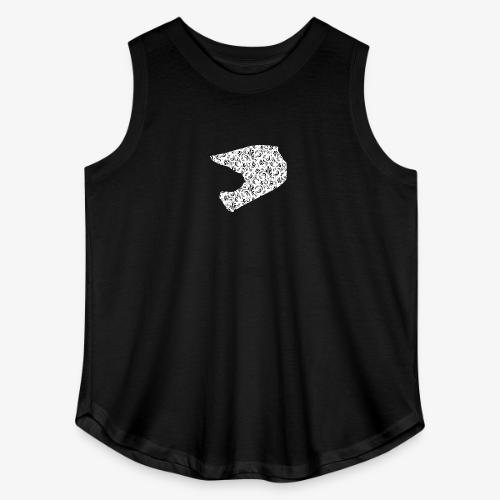 Floral Helmet - Women's Curvy Relaxed Tank Top