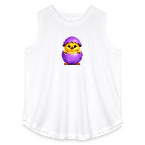 Easter Chick Purple - Women's Curvy Relaxed Tank Top