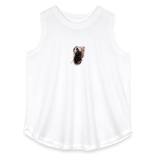 Samurai cherry blossoms - Women's Curvy Relaxed Tank Top