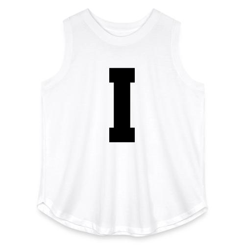 Varsity Letter I Collegiate Monogram - Women's Curvy Relaxed Tank Top