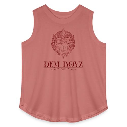 DemBoyz Full Logo (Red Edition) - Women's Curvy Relaxed Tank Top