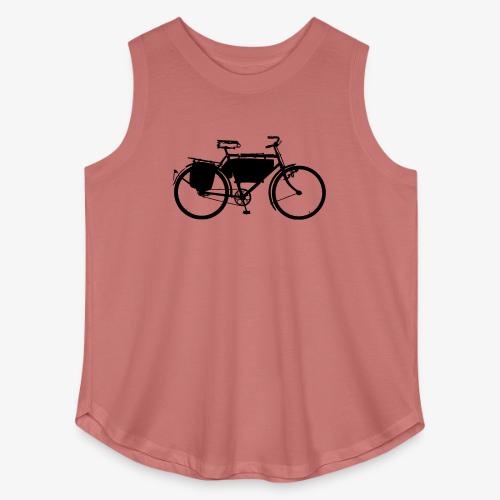 swiss_army_bike_bw - Women's Curvy Relaxed Tank Top
