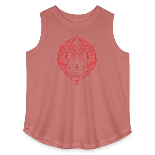 DemBoyz Logomark (Red Edition) - Women's Curvy Relaxed Tank Top