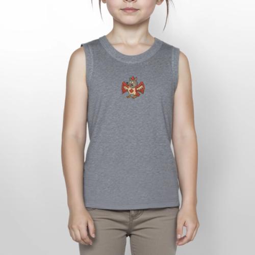 Maple-Mad Wolfbird – Quirky Canadian Creature - Youth Girls Relaxed Tank Top