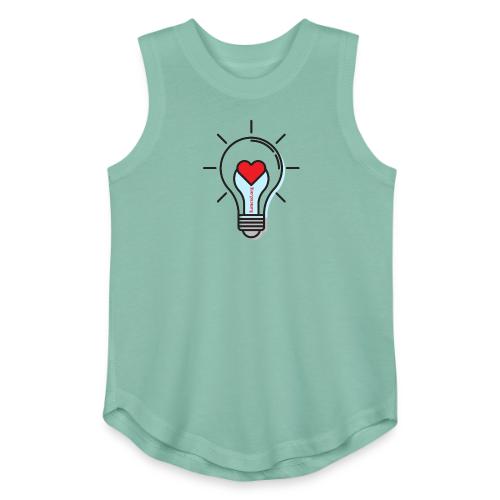 FUMCSD Heart Light Bulb - Youth Girls Relaxed Tank Top