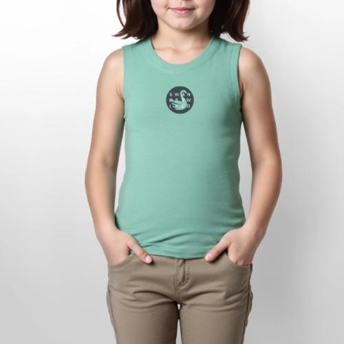 Modern Swan Brewing Logo - Youth Girls Relaxed Tank Top