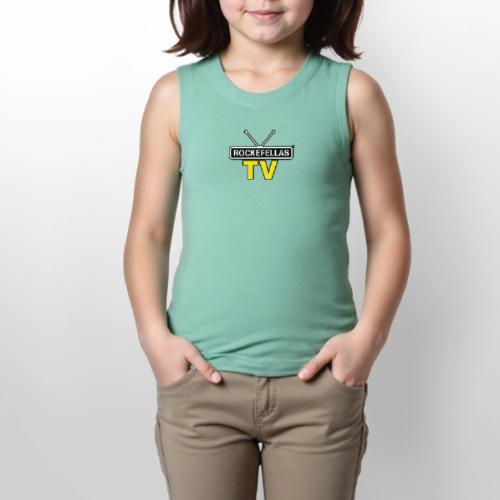 Rockefellas TV Outlined Logo Tee - Youth Girls Relaxed Tank Top