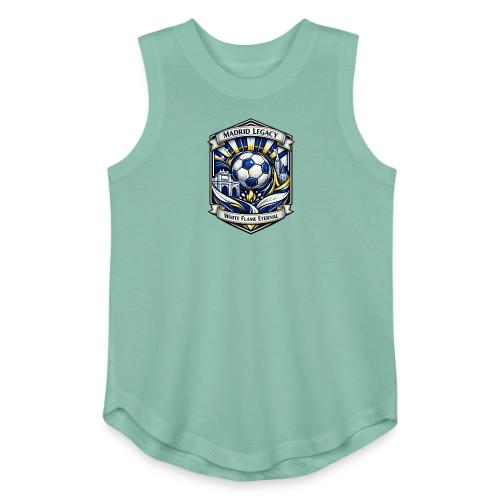 Madrid White Legacy T Shirt, Madrid Fan Gift - Youth Girls Relaxed Tank Top