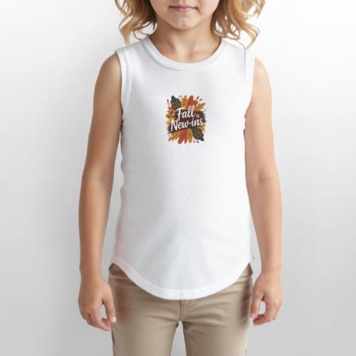 Fall New-Ins Autumn Leaves Acorn Seasonal Outfit - Youth Girls Relaxed Tank Top