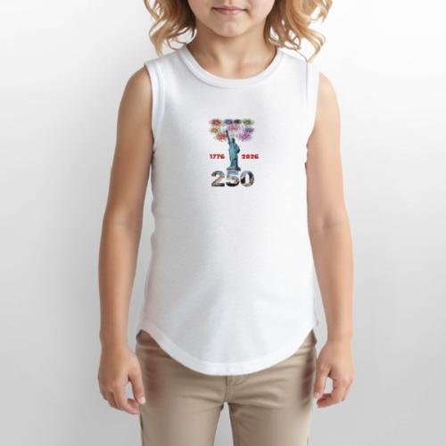 1776 - 2026 | 250 Years USA | Fireworks - Youth Girls Relaxed Tank Top
