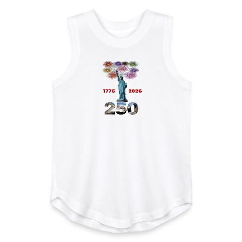 1776 - 2026 | 250 Years USA | Fireworks - Youth Girls Relaxed Tank Top