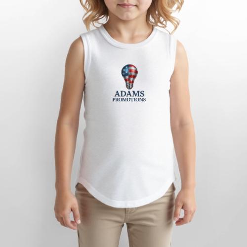 Adams promotions American flag metallic light bulb - Youth Girls Relaxed Tank Top