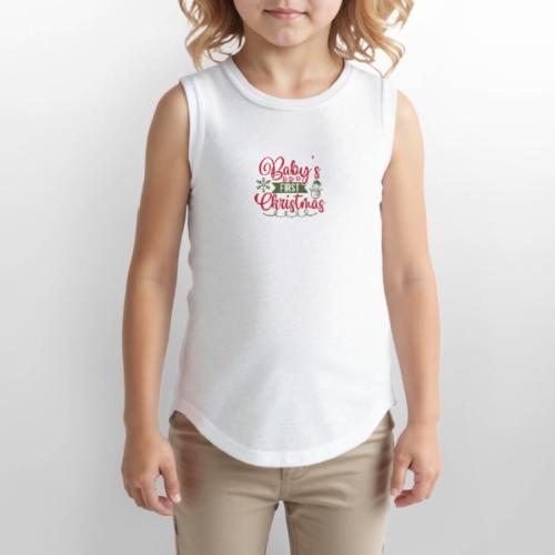 Baby s First Christmas - Youth Girls Relaxed Tank Top