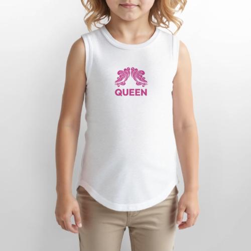 Queenlisse™ Signature Crown T-Shirt – Elegant - Youth Girls Relaxed Tank Top