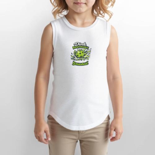 Dink Responsibly Don’t Get Smashed Pickleball Art - Youth Girls Relaxed Tank Top