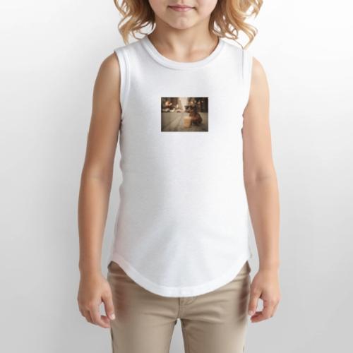 Funny Dachshund Iced Coffee Lover Tee - Youth Girls Relaxed Tank Top