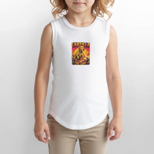 Labzilla Giant Yellow Labrador Monster Tee - Youth Girls Relaxed Tank Top