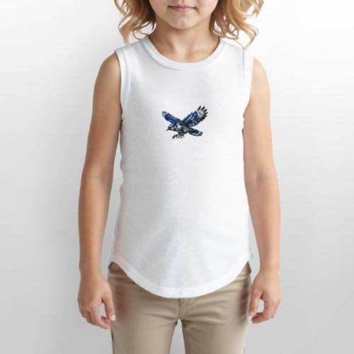 Silver Blue Jay Dive - Youth Girls Relaxed Tank Top