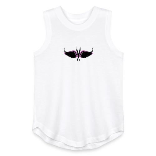 Lash Tweezer Wings black - Youth Girls Relaxed Tank Top