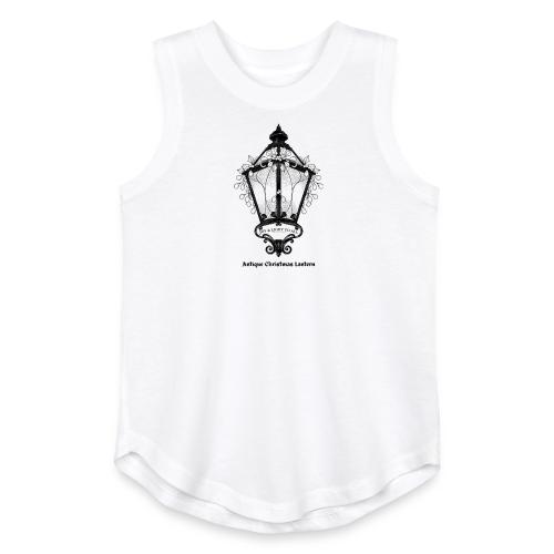Antique Christmas Lantern T-Shirt - Youth Girls Relaxed Tank Top