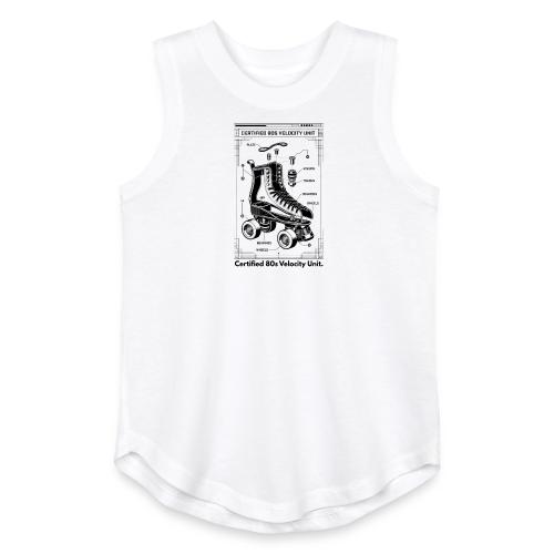 Retro Roller Skate T-Shirt - Youth Girls Relaxed Tank Top