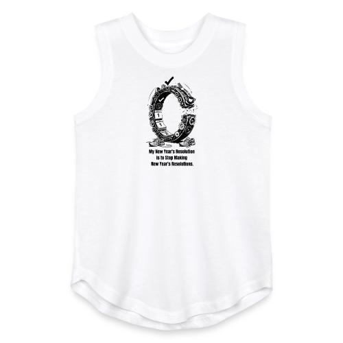 The Resolution Loop - Sarcastic New Year's T-Shirt - Youth Girls Relaxed Tank Top