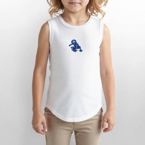 Blue Alien Crouch - Youth Girls Relaxed Tank Top