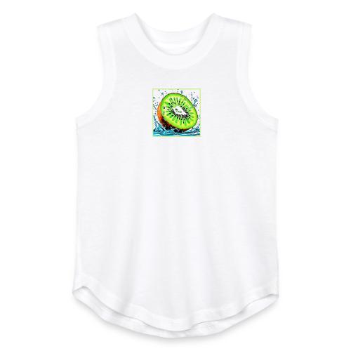 Kiwi Splash of Freshness - Youth Girls Relaxed Tank Top