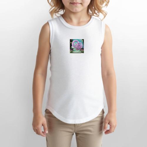 Lila Bloom | Double Floral Eco-Inspired Art - Youth Girls Relaxed Tank Top