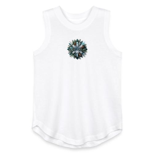 Intricate Frozen Evergreen T-Shirt - Youth Girls Relaxed Tank Top