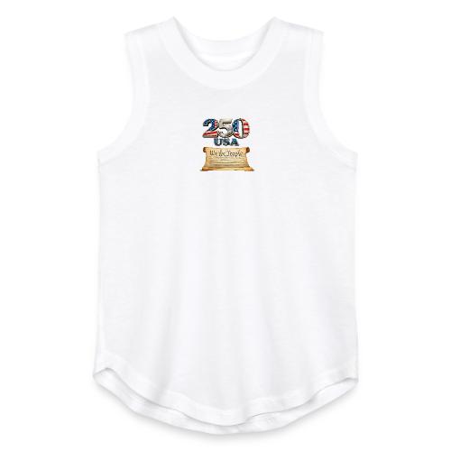 250th anniversary celebration of America - Youth Girls Relaxed Tank Top