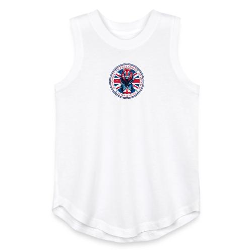 England Lion Emblem T Shirt, Flag Pride Gift - Youth Girls Relaxed Tank Top