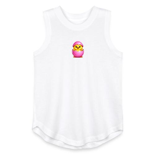 Easter Chick Pink - Youth Girls Relaxed Tank Top