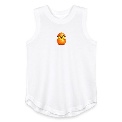 Easter Chick Orange - Youth Girls Relaxed Tank Top
