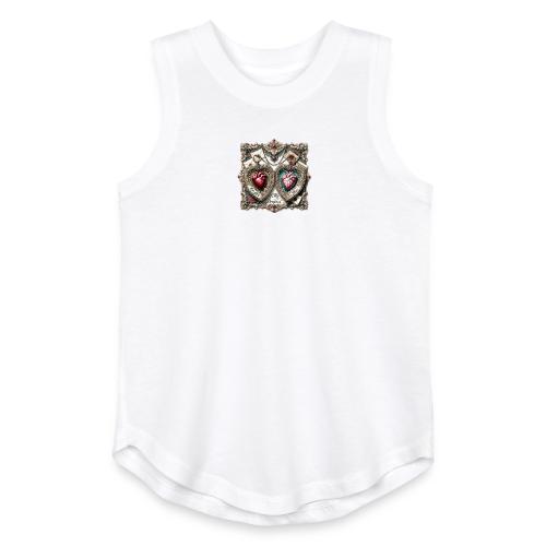 Keeper of My Deepest Love Victorian Locket T-Shirt - Youth Girls Relaxed Tank Top
