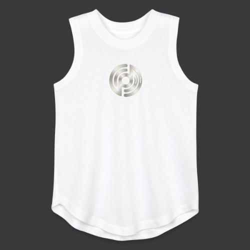 Open Musicians Collective Chrome Logo - Youth Girls Relaxed Tank Top