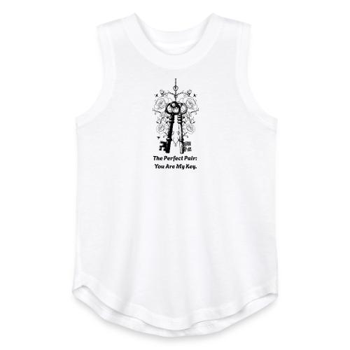 Valentine love keys - Youth Girls Relaxed Tank Top
