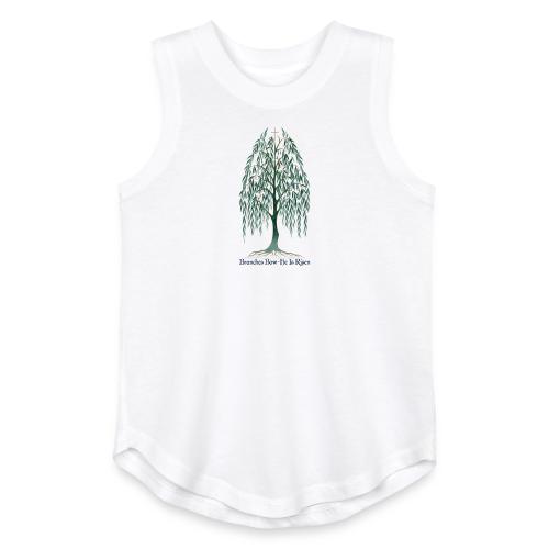 Easter Branches Bow Willow T Shirt, Easter Gift - Youth Girls Relaxed Tank Top