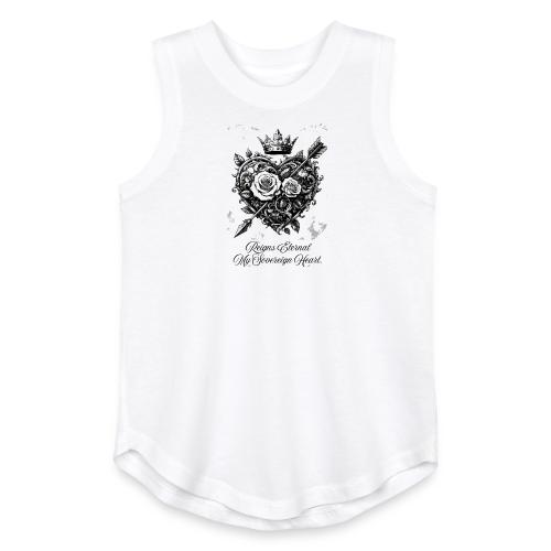Royal Heart T-Shirt, Mug, & Leggings - Youth Girls Relaxed Tank Top