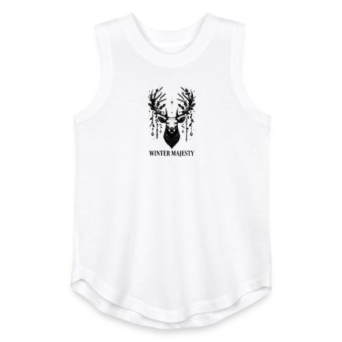 Majestic Reindeer T-Shirt, Poster, & Mug - Youth Girls Relaxed Tank Top