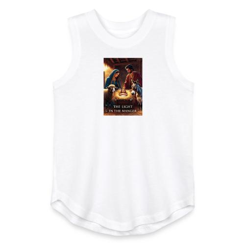 Nativity Manger T-Shirt - Youth Girls Relaxed Tank Top
