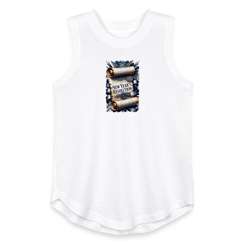 New Year's Resolution T-Shirt - Youth Girls Relaxed Tank Top