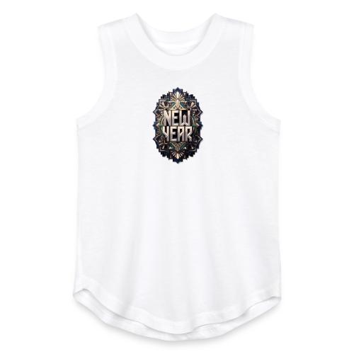Evergreen New Year T-Shirt - Youth Girls Relaxed Tank Top