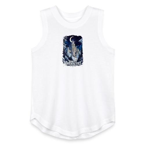 Celestial Winter Temple T-Shirt - Youth Girls Relaxed Tank Top