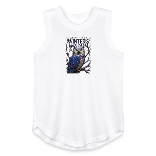 Crystalized Forest Owl T-Shirt - Youth Girls Relaxed Tank Top
