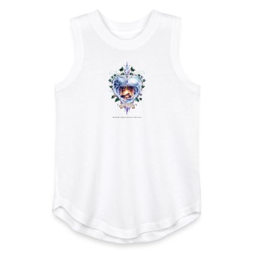 Imbolc Candle Veil T-Shirt | Veiled Rebirth - Youth Girls Relaxed Tank Top