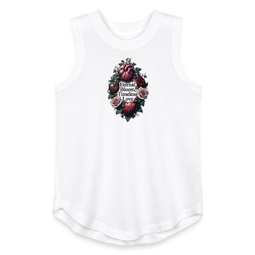 Eternal Bloom Timeless Love Entwined Hearts T-Shir - Youth Girls Relaxed Tank Top